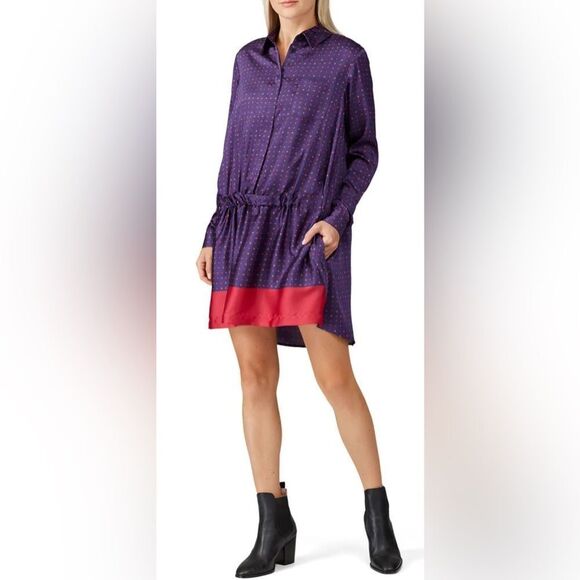 Thakoon Cinched Front Shirtdress Size 6 - Picture 1 of 8